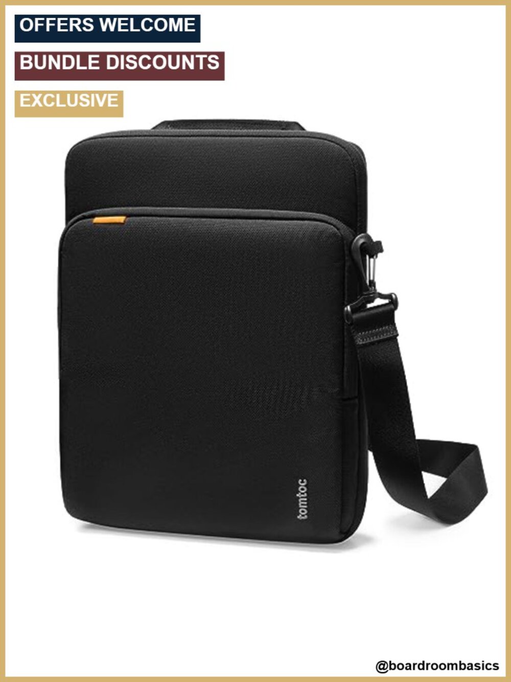 14-Inch Laptop Sleeve 360 Protective Water-Resistant YKK Zippers Shoulder Bag